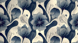 Fototapeta  - Nowoczesny wzór z kwiatami
