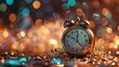 © Francheska - Clock with spangles generative ai