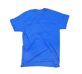 Wall Mural - Blue T-shirt blank white background