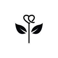 Sticker - flower logo icon