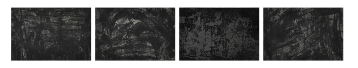 Wall Mural - black concrete floor wall texture, dark rough background, old background with black color. clipping 