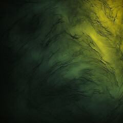 Wall Mural - abstract green background with grunge texture and black vignette. Green, yellow or orange colors, Space for text or image