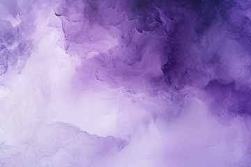 Wall Mural - Purple ink in water on a white background. Abstract background. Violet, purple and pink colors, Space for text or image