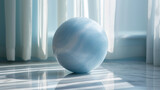 Fototapeta Kwiaty - 青い大理石の球体
