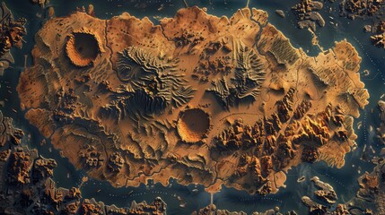 Wall Mural - satellite map
