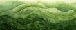 © Jasmina - Aaesthetic abstract green pattern waves line, nature landscape wallpaper background illustratiopn banner