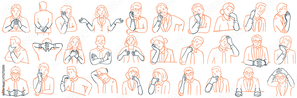Various gesture of hands sign and symbol can tell behavior and ...