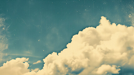 Wall Mural - Vintage Retro Clouds Sky Background