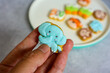 Animal character cookies