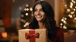 © ORANGE - An Indian woman is all smiles after receiving a gift on Christmas. It's going to be a very happy holiday season.