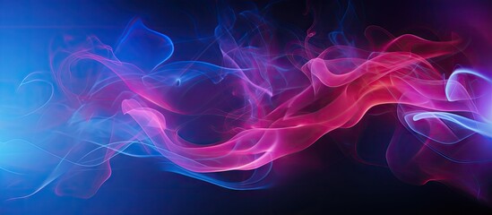 Poster - Dynamic Abstract Smoke Swirls - Energetic Wisps and Vapor Movement Concept