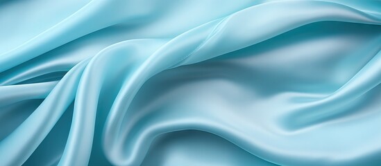 Canvas Print - Elegant Blue Silk Fabric Texture for Fashion Design and Luxury Backgrounds