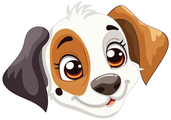 Poster - Cute vector illustration of a friendly dog