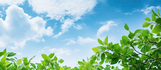 Canvas Print - Majestic Tree Delighting in Sunny Skies: Nature's Gift Towards Peaceful Bliss