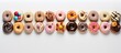 Delicious Temptation: An Array of Colorful and Irresistible Donuts on Display