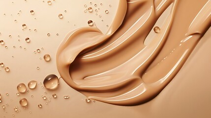 Wall Mural - water liquid shape background with present day inclination light tones