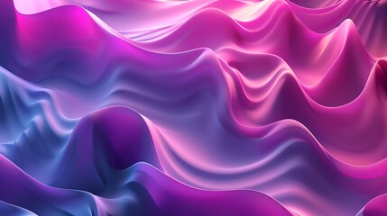 Wall Mural - wave liquid style lines with shadows and light on gradient background