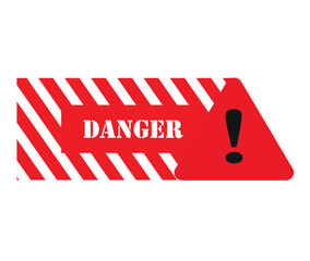 Poster - Caution and danger tapes. Warning tape. Black, red, yellow, white and yellow stripes. Vector illustration icon