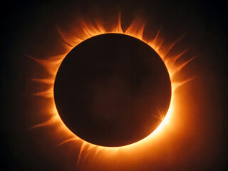 Wall Mural - sun eclipse background