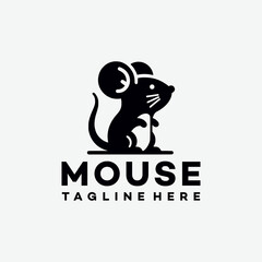 Wall Mural - mouse logo designs vector template