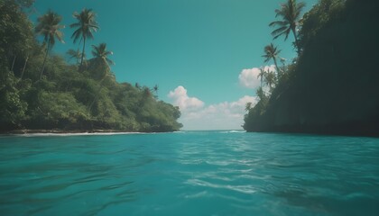 Canvas Print - tropical island