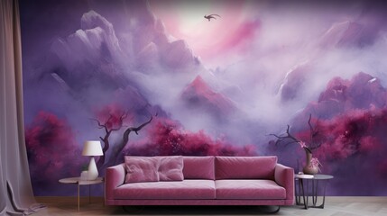 Poster - sofa in night