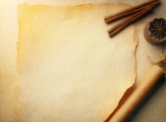 Wall Mural - Old parchment texture background with space for text