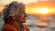 © YouAreBeautiful - portrait of a senior woman from a beach