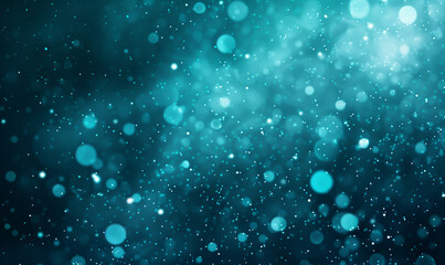 Wall Mural - blue / teal wallpaper with glitter texture, defocused background close up macro view, copy space