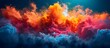 Vibrant Color Explosion with Powder in the Sky, To add a burst of color and energy to advertisements, social media posts, or branding campaigns