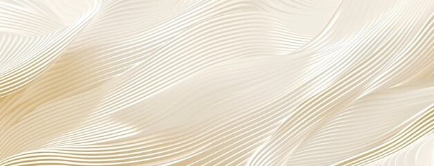 Sticker - Elegant Golden Wavy Lines Abstract Background