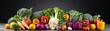 Plantbased diet promotion fresh veggies healthy eating