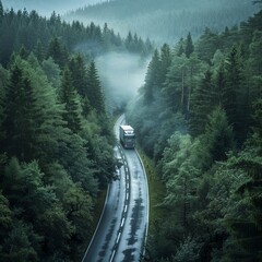 Wall Mural - railway in the mountains