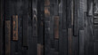 Shou Sugi Ban Japanese Charred Wood Technique. An exquisite display of the traditional Japanese Shou Sugi Ban technique on wood, featuring charred textures and natural wood grain.