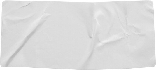 Wall Mural - paper sticker label isolated on white background