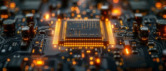 Poster - Background of circuit boards