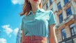 © tongpatong - Ideal for a day of touring the city, this preppy polo shirt pairs well with a midi skirt and a distinctive belt.