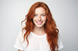 © Tetiana - Generative IA technology illustration amazing woman happily smiling casual clothes