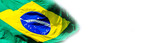 Fototapeta Sypialnia - Brazil flag on transparent background.