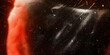 © Nice Seven - black white and red mysterious space dust texture and scratches, grainy, mottled, vintage Film Texture Overlay background