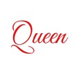 3D Queen text poster art