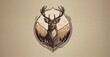 Produce a logo design that merges the serenity of nature with the majesty of a deer illustration, delivering a harmonious and impactful visual identity for your brand