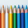 © romanets_v - Array of Colored Pencils Lined Up