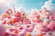Sweet candy confectionery -landscape background