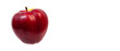 red apple on a white background. juicy big apple on light texture