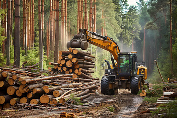 Logging equipment forest machine