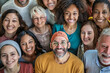 © Hammad - Large group of happy multiethnic and multi-generation people