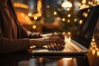 © Yuliia - Woman hands typing laptop work business businesswoman technology boss manager entrepreneur specialist using computer internet office modern gadget professional job finance employee profession company