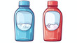 Plastic bottle detergent for dishwashing liquid clea