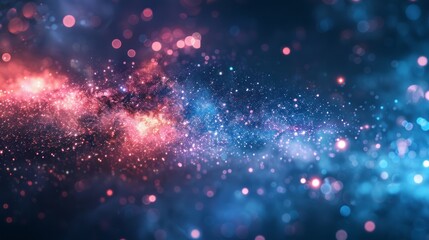Wall Mural - Astrophysics Scene for Presentation Slide Generative AI